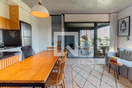Sala de apartamento para alugar com 1 quarto, 54m² em Vila Madalena, São Paulo