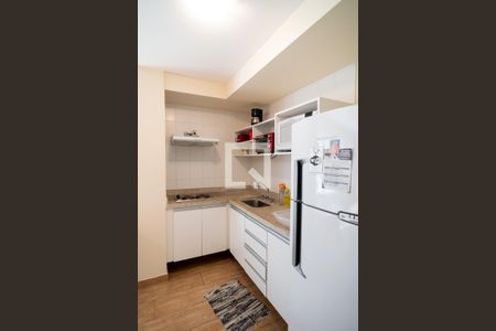 Studio / Sala Cozinha de kitnet/studio para alugar com 1 quarto, 42m² em Brooklin Paulista, São Paulo