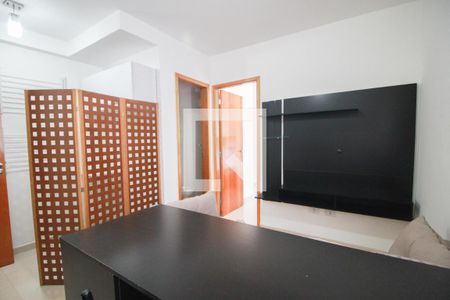 sala / cozinha de apartamento à venda com 1 quarto, 28m² em Chora Menino, São Paulo