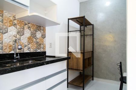 Cozinha de apartamento para alugar com 1 quarto, 24m² em Vila Fachini, São Paulo