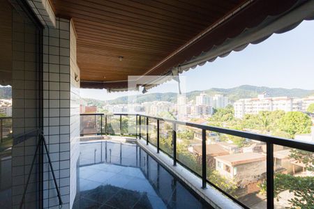 Varanda da Sala de apartamento para alugar com 3 quartos, 125m² em Freguesia (jacarepaguá), Rio de Janeiro