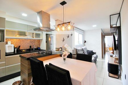 Sala/Cozinha de apartamento para alugar com 2 quartos, 56m² em Utinga, Santo André