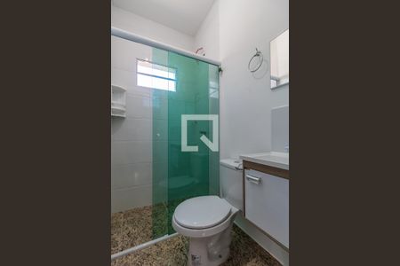 Banheiro de kitnet/studio para alugar com 1 quarto, 28m² em Vila do Conde, Barueri