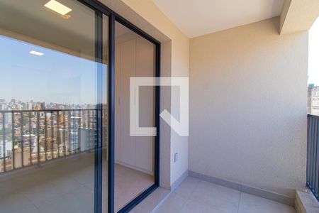 Varanda de kitnet/studio para alugar com 1 quarto, 27m² em Bela Vista, São Paulo