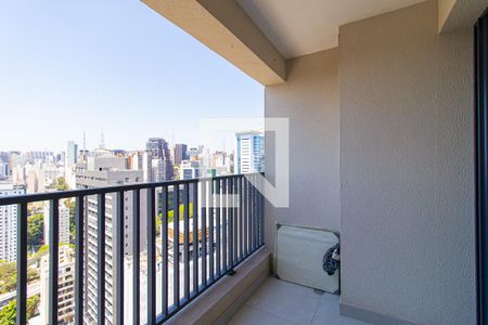 Varanda de kitnet/studio para alugar com 1 quarto, 27m² em Bela Vista, São Paulo