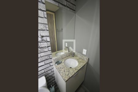 Banheiro de kitnet/studio à venda com 1 quarto, 25m² em Vila Nilo, São Paulo