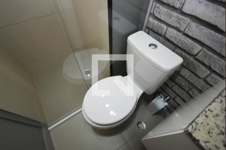 Banheiro de kitnet/studio à venda com 1 quarto, 25m² em Vila Nilo, São Paulo