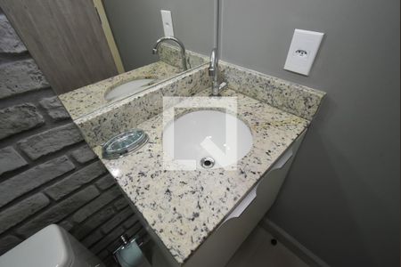 Banheiro de kitnet/studio à venda com 1 quarto, 25m² em Vila Nilo, São Paulo