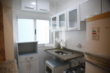 Cozinha de apartamento para alugar com 1 quarto, 54m² em Boqueirão, Praia Grande
