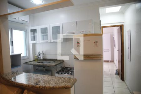 Cozinha de apartamento para alugar com 1 quarto, 54m² em Boqueirão, Praia Grande