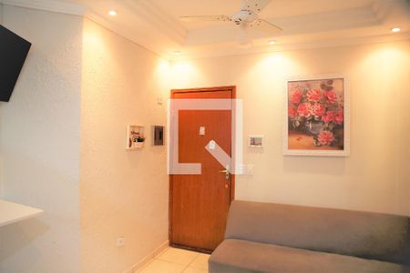 Sala de apartamento para alugar com 1 quarto, 54m² em Boqueirão, Praia Grande