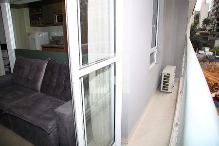 Varanda da Sala de apartamento para alugar com 1 quarto, 31m² em Pinheiros, São Paulo