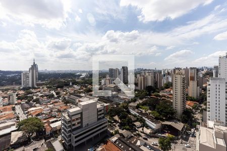 Varanda - Vista de kitnet/studio à venda com 1 quarto, 27m² em Pinheiros, São Paulo