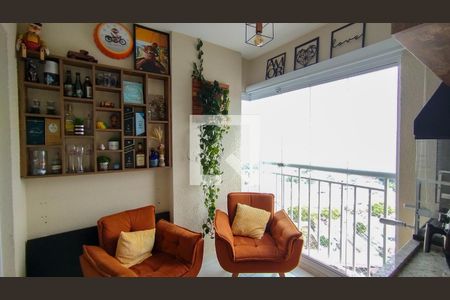 Varanda Gourmet de apartamento à venda com 2 quartos, 66m² em Fundação, São Caetano do Sul
