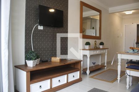 Sala de apartamento para alugar com 1 quarto, 52m² em José Menino, Santos