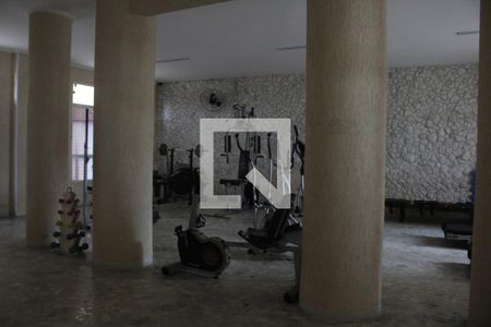 Área comum - Academia de apartamento para alugar com 1 quarto, 52m² em José Menino, Santos
