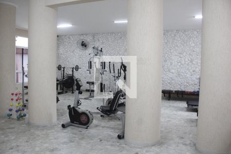 Área comum - Academia de apartamento para alugar com 1 quarto, 52m² em José Menino, Santos