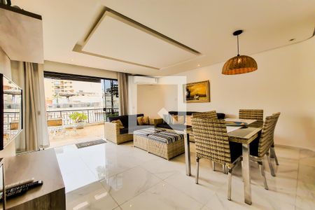 Sala de apartamento para alugar com 5 quartos, 171m² em Balneario Guarujá, Guarujá