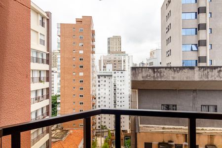 Varanda de apartamento à venda com 1 quarto, 45m² em Santa Cecília, São Paulo