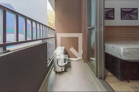 varanda de kitnet/studio para alugar com 1 quarto, 25m² em Consolação, São Paulo