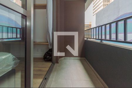 varanda de kitnet/studio para alugar com 1 quarto, 25m² em Consolação, São Paulo