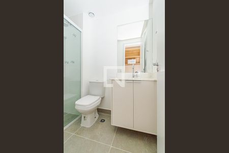 Banheiro de kitnet/studio para alugar com 1 quarto, 25m² em Consolação, São Paulo