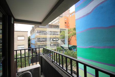 Apartamento para alugar com 30m², 1 quarto e sem vagaSacada