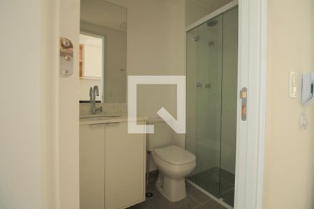 Banheiro  de kitnet/studio para alugar com 1 quarto, 25m² em Consolação, São Paulo