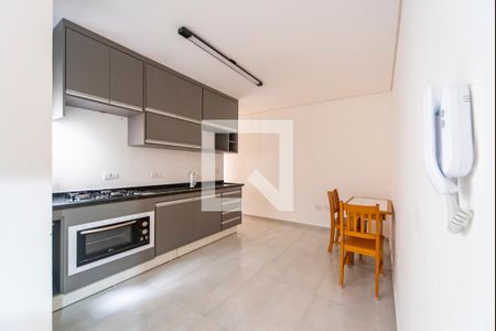 Sala e Cozinha de apartamento para alugar com 1 quarto, 60m² em Jardim Bela Vista, Santo André