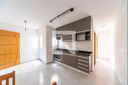 Sala e Cozinha de apartamento à venda com 1 quarto, 60m² em Jardim Bela Vista, Santo André