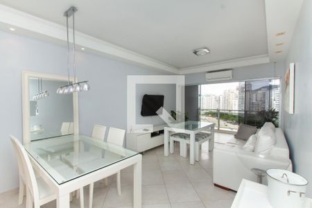 Sala de apartamento para alugar com 2 quartos, 96m² em Morro do Maluf, Guarujá
