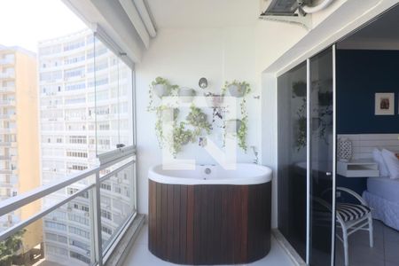 Varanda de apartamento para alugar com 2 quartos, 96m² em Morro do Maluf, Guarujá