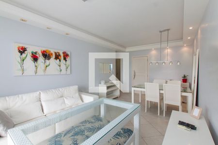 Sala de apartamento para alugar com 2 quartos, 96m² em Morro do Maluf, Guarujá