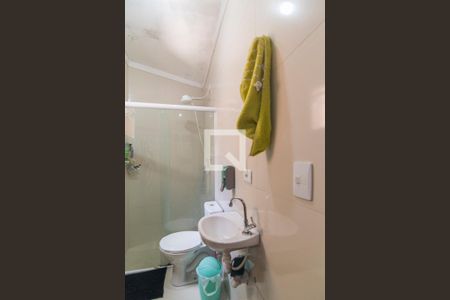 Banheiro da Suite de apartamento à venda com 2 quartos, 62m² em Jardim Progresso, Santo André