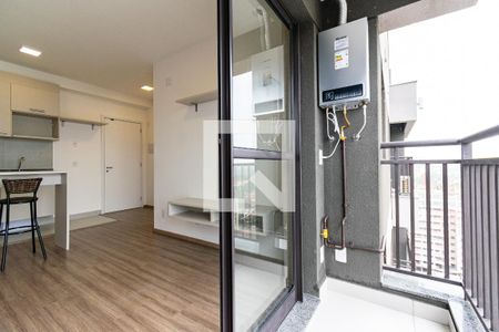 Varanda da Sala  de apartamento para alugar com 1 quarto, 29m² em Vila Santa Catarina, São Paulo