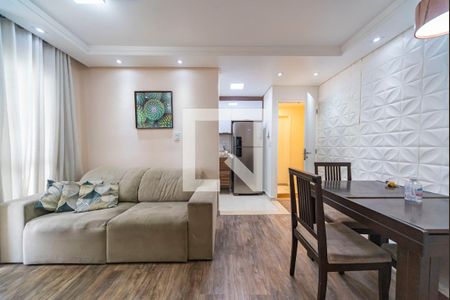 Sala de apartamento para alugar com 2 quartos, 46m² em Vila Valparaíso, Santo André