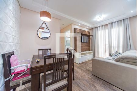 Sala de apartamento para alugar com 2 quartos, 46m² em Vila Valparaíso, Santo André