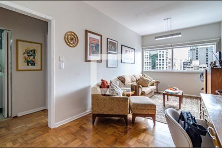 Sala de apartamento para alugar com 1 quarto, 55m² em Paraíso, São Paulo