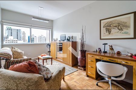 Sala de apartamento para alugar com 1 quarto, 55m² em Paraíso, São Paulo