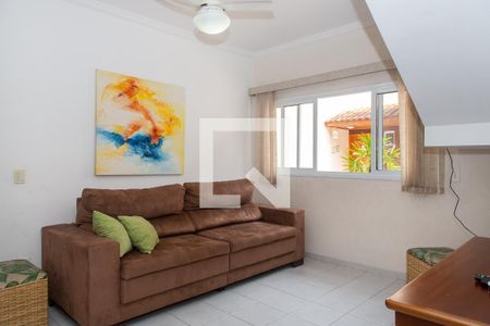 Sala de casa de condomínio para alugar com 3 quartos, 140m² em Jardim Enseada, Guarujá