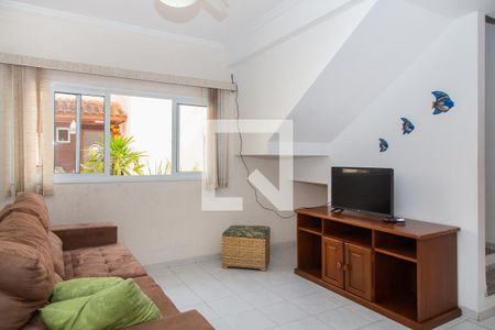 Sala de casa de condomínio para alugar com 3 quartos, 140m² em Jardim Enseada, Guarujá