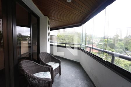 Varanda da Sala de apartamento à venda com 4 quartos, 196m² em Jardim Ampliação, São Paulo