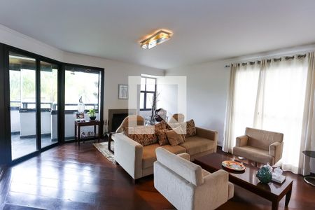 sala  de apartamento para alugar com 4 quartos, 196m² em Jardim Ampliação, São Paulo