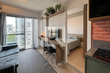 Sala de apartamento à venda com 1 quarto, 26m² em Vila Nova Conceição, São Paulo