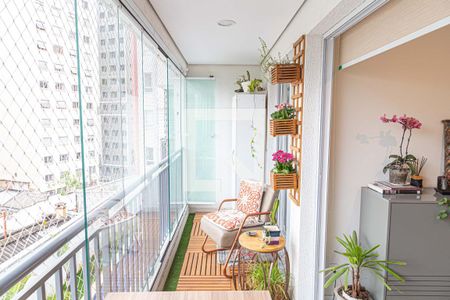 Varanda da Sala de apartamento à venda com 2 quartos, 49m² em Bela Vista, São Paulo