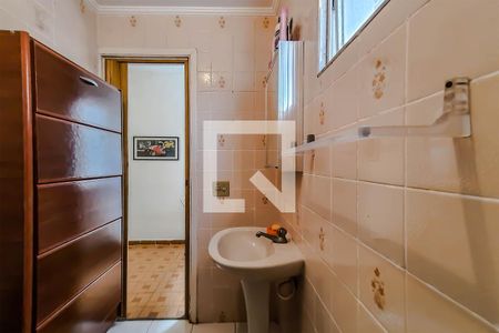 Banheiro da Suíte de apartamento para alugar com 1 quarto, 45m² em Vila Julia, Guarujá