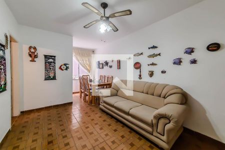 Sala de apartamento para alugar com 1 quarto, 45m² em Vila Julia, Guarujá