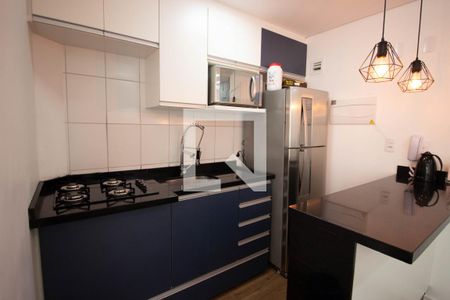 Studio para alugar com 38m², 1 quarto e 1 vagadetalhe da cozinha