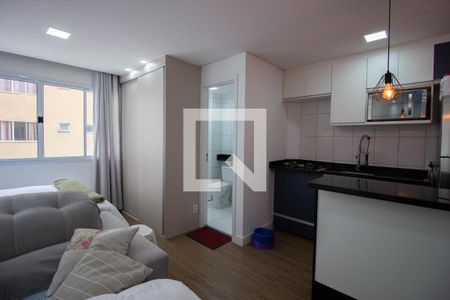 Studio para alugar com 38m², 1 quarto e 1 vagadetalhe da cozinha