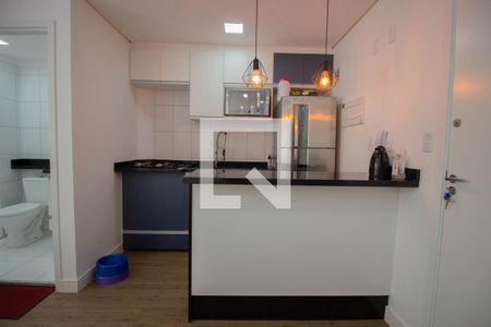 Studio para alugar com 38m², 1 quarto e 1 vagadetalhe da cozinha